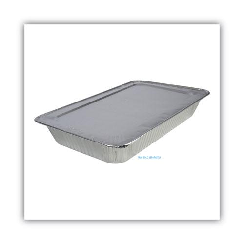 Aluminum Steam Table Pan Lids, Fits Full-Size Pan, Deep,12.88 x 20.81 x 0.63, 50/Carton. Picture 5