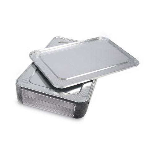 Aluminum Steam Table Pan Lids, Fits Full-Size Pan, Deep,12.88 x 20.81 x 0.63, 50/Carton. Picture 2