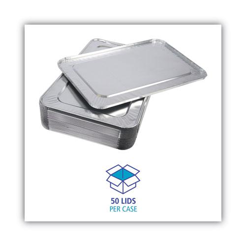 Aluminum Steam Table Pan Lids, Fits Full-Size Pan, Deep,12.88 x 20.81 x 0.63, 50/Carton. Picture 6