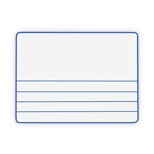 Dry Erase Student Boards, 12 x 9, Blue/White Surface, 10/Set. Picture 8