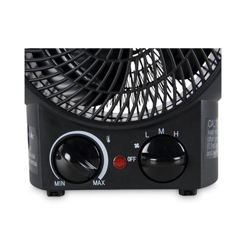 Heater Fan, 8.25" x 4.38" x 9.38", Black. Picture 4