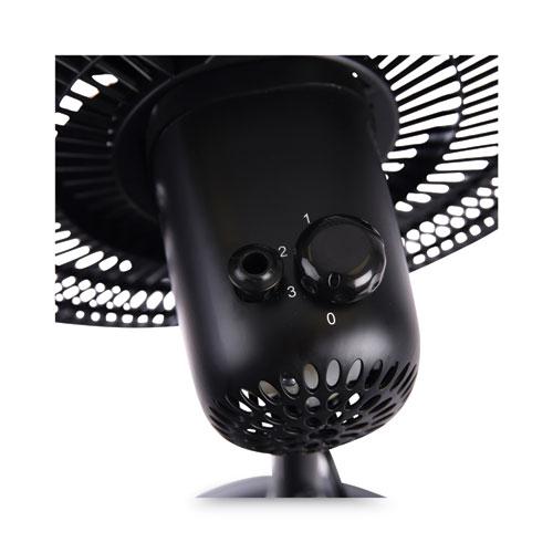 16" 3-Speed Oscillating Pedestal Stand Fan, Metal, Plastic, Black. Picture 5