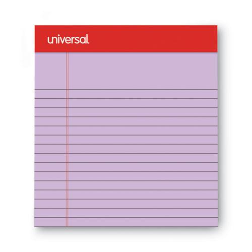 Colored Perforated Ruled Writing Pads, Narrow Rule, 50 Orchid 5 x 8 Sheets, Dozen. Picture 5