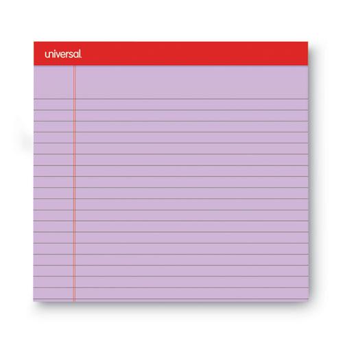 Colored Perforated Ruled Writing Pads, Wide/Legal Rule, 50 Assorted Color 8.5 x 11.75 Sheets, 6/Pack. Picture 5