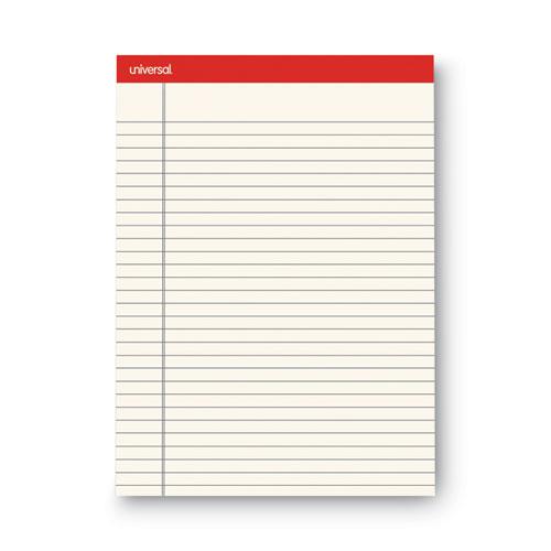 Colored Perforated Ruled Writing Pads, Letter Size Pad (8.5 x 11.75), Wide/Legal Rule, 50 Ivory 8.5 x 11 Sheets, Dozen. Picture 1