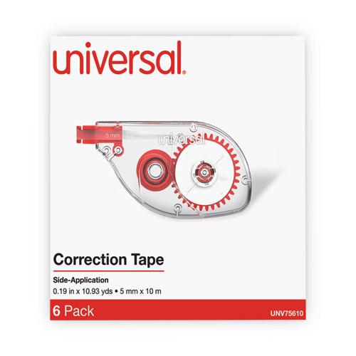 Side-Application Correction Tape, Transparent Red Applicator, 0.2" x 393", 6/Pack. Picture 6