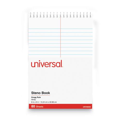 Steno Pads, Gregg Rule, Red Cover, 80 White 6 x 9 Sheets. Picture 2