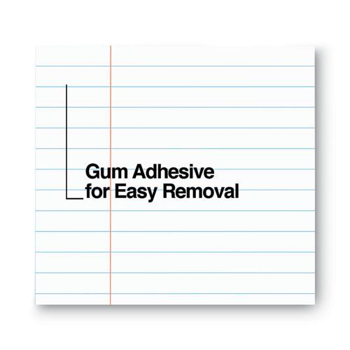 Glue Top Pads, Wide/Legal Rule, 50 White 8.5 x 11 Sheets, Dozen. Picture 4