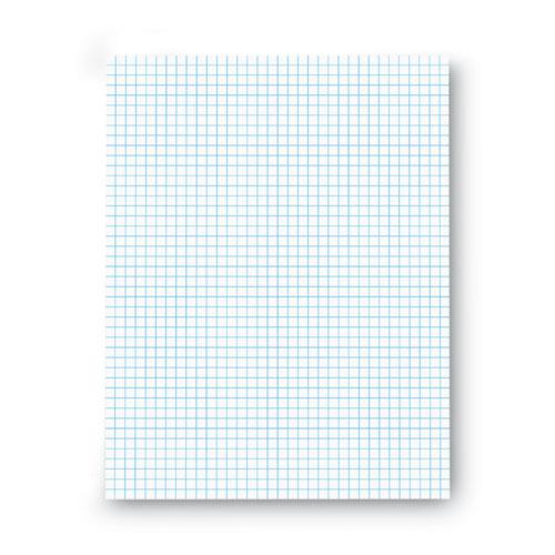 Quadrille-Rule Glue Top Pads, Quadrille Rule (4 sq/in), 50 White 8.5 x 11 Sheets, Dozen. Picture 1