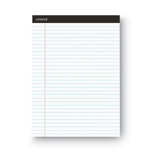 Premium Ruled Writing Pads with Heavy-Duty Back, Wide/Legal Rule, Black Headband, 50 White 8.5 x 11 Sheets, 12/Pack. Picture 5