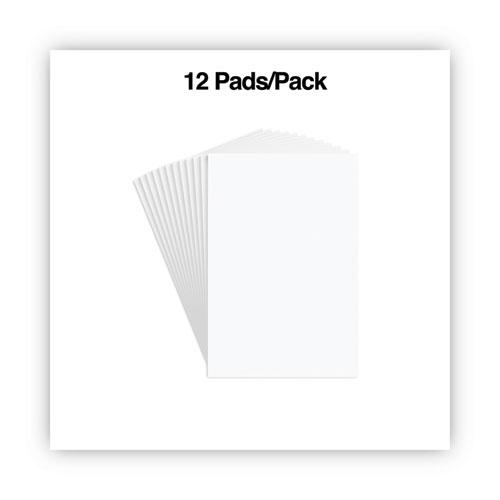 Scratch Pads, Unruled, 4 x 6, White, 100 Sheets, 12/Pack. Picture 4