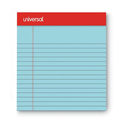 Colored Perforated Ruled Writing Pads, Narrow Rule, 50 Blue 5 x 8 Sheets, Dozen. Picture 5