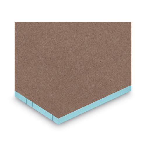 Colored Perforated Ruled Writing Pads, Narrow Rule, 50 Blue 5 x 8 Sheets, Dozen. Picture 6