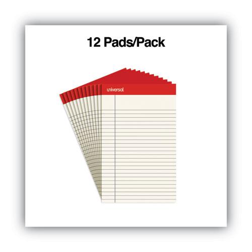 Colored Perforated Ruled Writing Pads, Narrow Rule, 50 Ivory 5 x 8 Sheets, Dozen. Picture 2