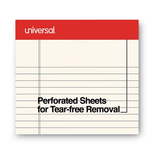 Colored Perforated Ruled Writing Pads, Narrow Rule, 50 Ivory 5 x 8 Sheets, Dozen. Picture 4