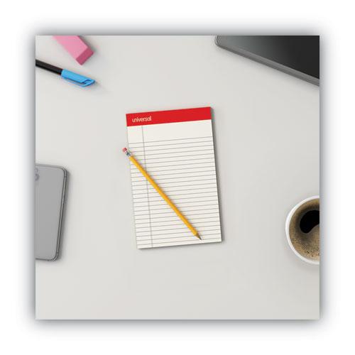 Colored Perforated Ruled Writing Pads, Narrow Rule, 50 Ivory 5 x 8 Sheets, Dozen. Picture 7