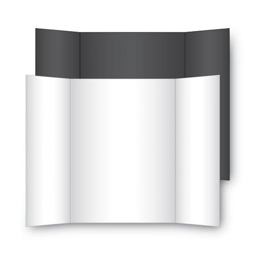 Two Cool Tri-Fold Poster Board, 36 x 48, Black/White, 6/Carton. The main picture.