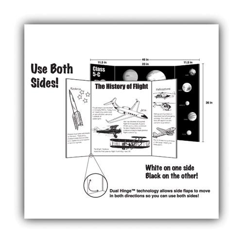 Two Cool Tri-Fold Poster Board, 36 x 48, Black/White, 6/Carton. Picture 4