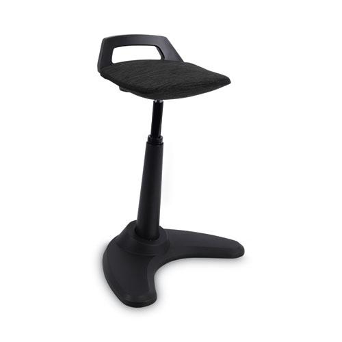 Alera AdaptivErgo Sit to Stand Perch Stool, Supports Up to 250 lb, Black. The main picture.