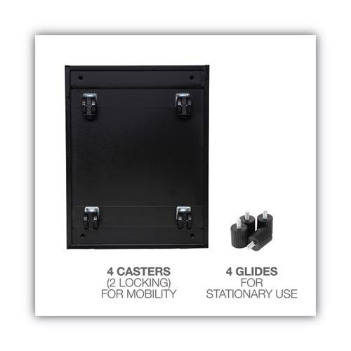 File Pedestal, Left or Right, 3-Drawers: Box/Box/File, Legal/Letter, Black, 14.96" x 19.29" x 27.75". Picture 8