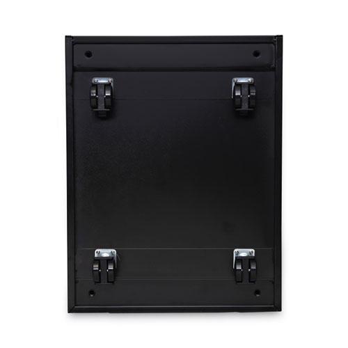 File Pedestal, Left or Right, 3-Drawers: Box/Box/File, Legal/Letter, Black, 14.96" x 19.29" x 27.75". Picture 9