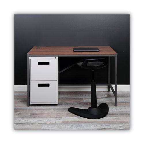 File Pedestal, Left or Right, 2 Legal/Letter-Size File Drawers, Light Gray, 14.96" x 19.29" x 27.75". Picture 7