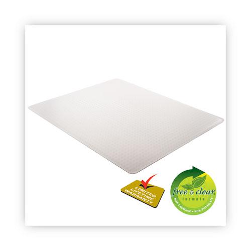 DuraMat Moderate Use Chair Mat, Low Pile Carpet, Roll, 46 x 60, Rectangle, Clear. Picture 5
