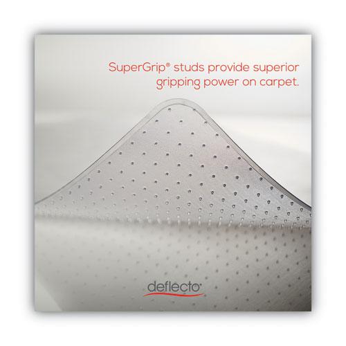 SuperMat Frequent Use Chair Mat, Med Pile Carpet, Roll, 36 x 48, Lipped, Clear. Picture 2
