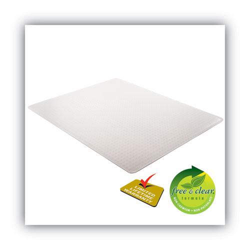 SuperMat Frequent Use Chair Mat, Med Pile Carpet, Roll, 46 x 60, Rectangle, Clear. Picture 6
