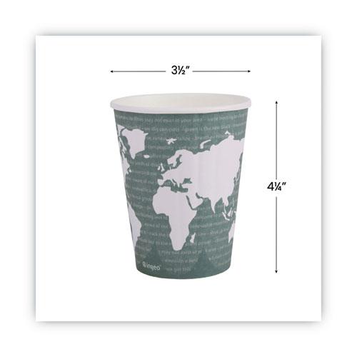 World Art Renewable and Compostable Insulated Hot Cups, PLA, 12 oz, 40/Packs, 15 Packs/Carton. Picture 3