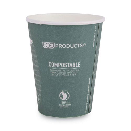 World Art Renewable and Compostable Insulated Hot Cups, PLA, 12 oz, 40/Packs, 15 Packs/Carton. Picture 9