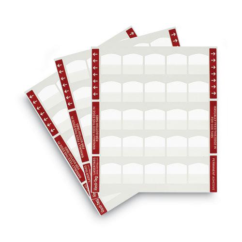 Laser Printable Index Tabs, 1/5-Cut, White, 1.13" Wide, 100/Pack. Picture 3