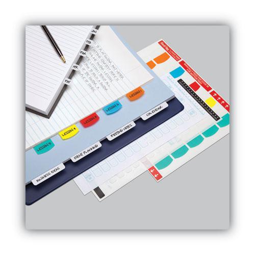 Laser Printable Index Tabs, 1/5-Cut, White, 2" Wide, 300/Pack. Picture 6
