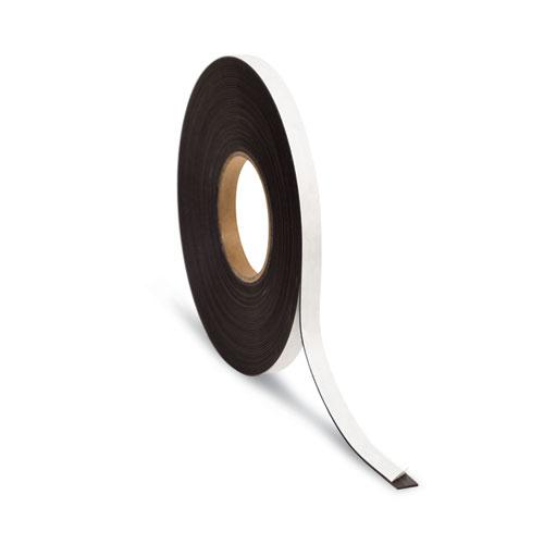 Magnetic Adhesive Tape Roll, 0.5" x 50 ft, Black. Picture 1