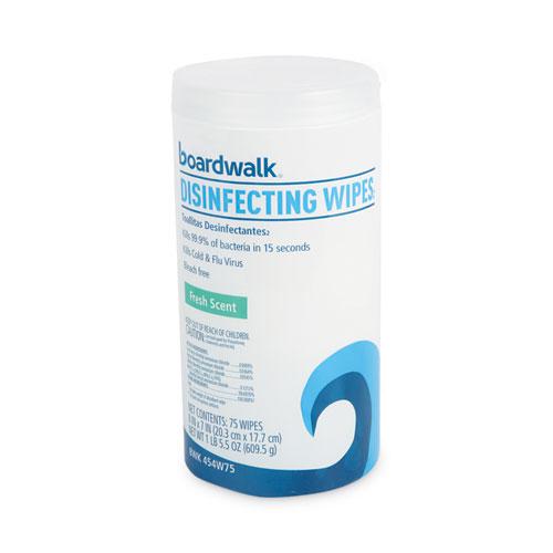 Disinfecting Wipes, 7 x 8, Fresh Scent, 75/Canister, 12 Canisters/Carton. Picture 3