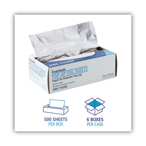 Standard Aluminum Foil Pop-Up Sheets, 9 x 10.75, 500/Box, 6 Boxes/Carton. Picture 4