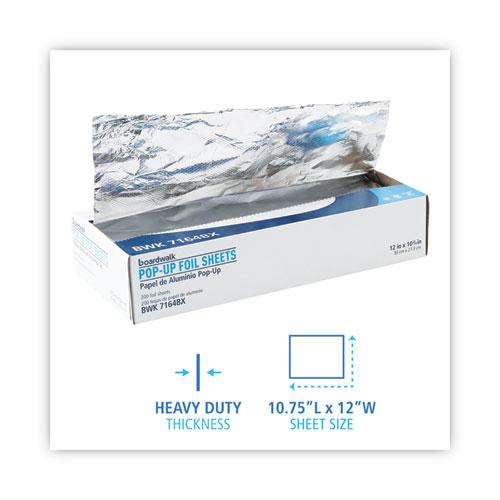 Heavy-Duty Aluminum Foil Pop-Up Sheets, 12 x 10.75, 200/Box, 12 Boxes/Carton. Picture 5
