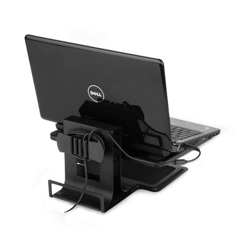 Adjustable Laptop Stand, 10" x 12.5" x 3" to 7", Black, Supports 7 lbs. Picture 2