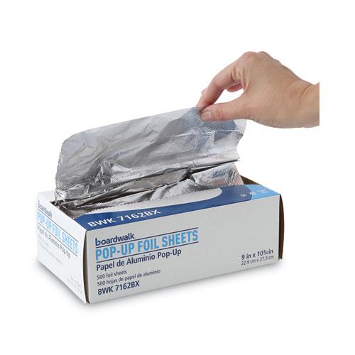 Standard Aluminum Foil Pop-Up Sheets, 9 x 10.75, 500/Box, 6 Boxes/Carton. Picture 3