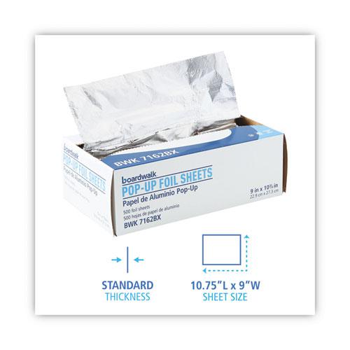 Standard Aluminum Foil Pop-Up Sheets, 9 x 10.75, 500/Box, 6 Boxes/Carton. Picture 5