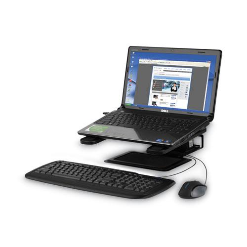 Adjustable Laptop Stand, 10" x 12.5" x 3" to 7", Black, Supports 7 lbs. Picture 3
