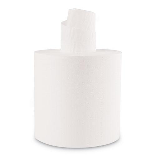 Center-Pull Roll Towels, 2-Ply, 7.6 x 8.9, White, 600/Roll, 6/Carton. Picture 1