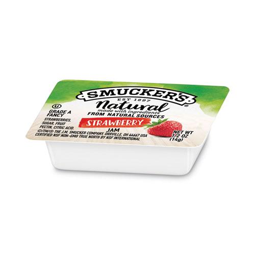 Smuckers 1/2 Ounce Natural Jam, 0.5 oz Container, Strawberry, 200/Carton. Picture 3