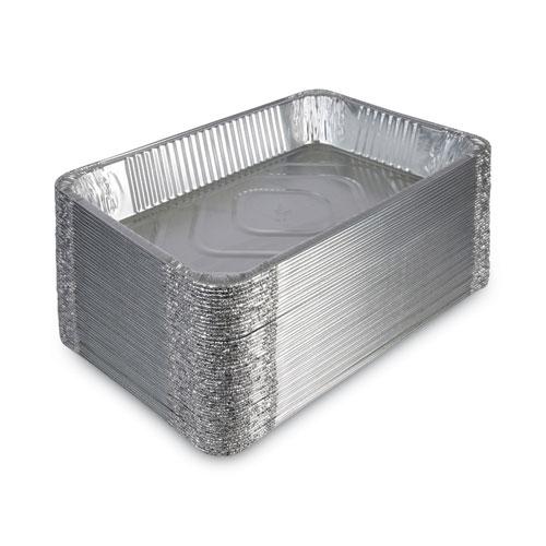 Aluminum Steam Table Pans, Full-Size Deep, 3.19" Deep, 12.81 x 20.75, 50/Carton. Picture 8