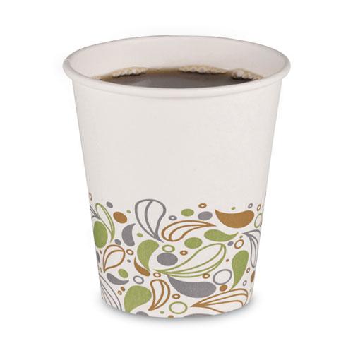 Deerfield Printed Paper Hot Cups, 10 oz, 50 Cups/Sleeve, 20 Sleeves/Carton. Picture 1