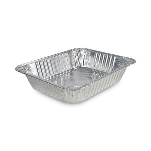 Aluminum Steam Table Pans, Half-Size Deep—128 oz., 2.56" Deep, 10.38 x 12.75, 100/Carton. Picture 1
