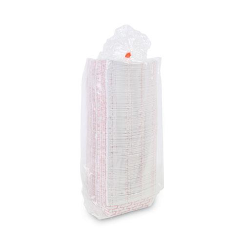 Paper Food Baskets, 2 lb Capacity, Red/White, 1,000/Carton. Picture 8
