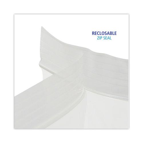 Reclosable Food Storage Bags, 1 gal, 1.75 mil, 10.5" x 11", Clear, 250/Box. Picture 6