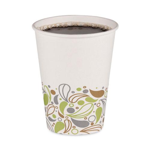 Deerfield Printed Paper Hot Cups, 12 oz, 50 Cups/Sleeve, 20 Sleeves/Carton. Picture 1