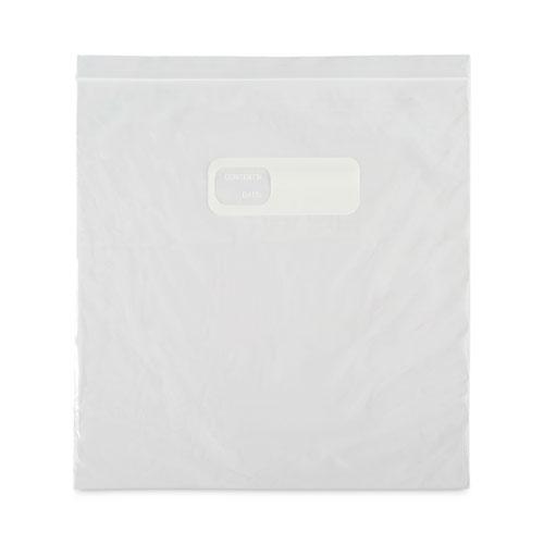 Reclosable Food Storage Bags, 1 gal, 1.75 mil, 10.5" x 11", Clear, 250/Box. Picture 4
